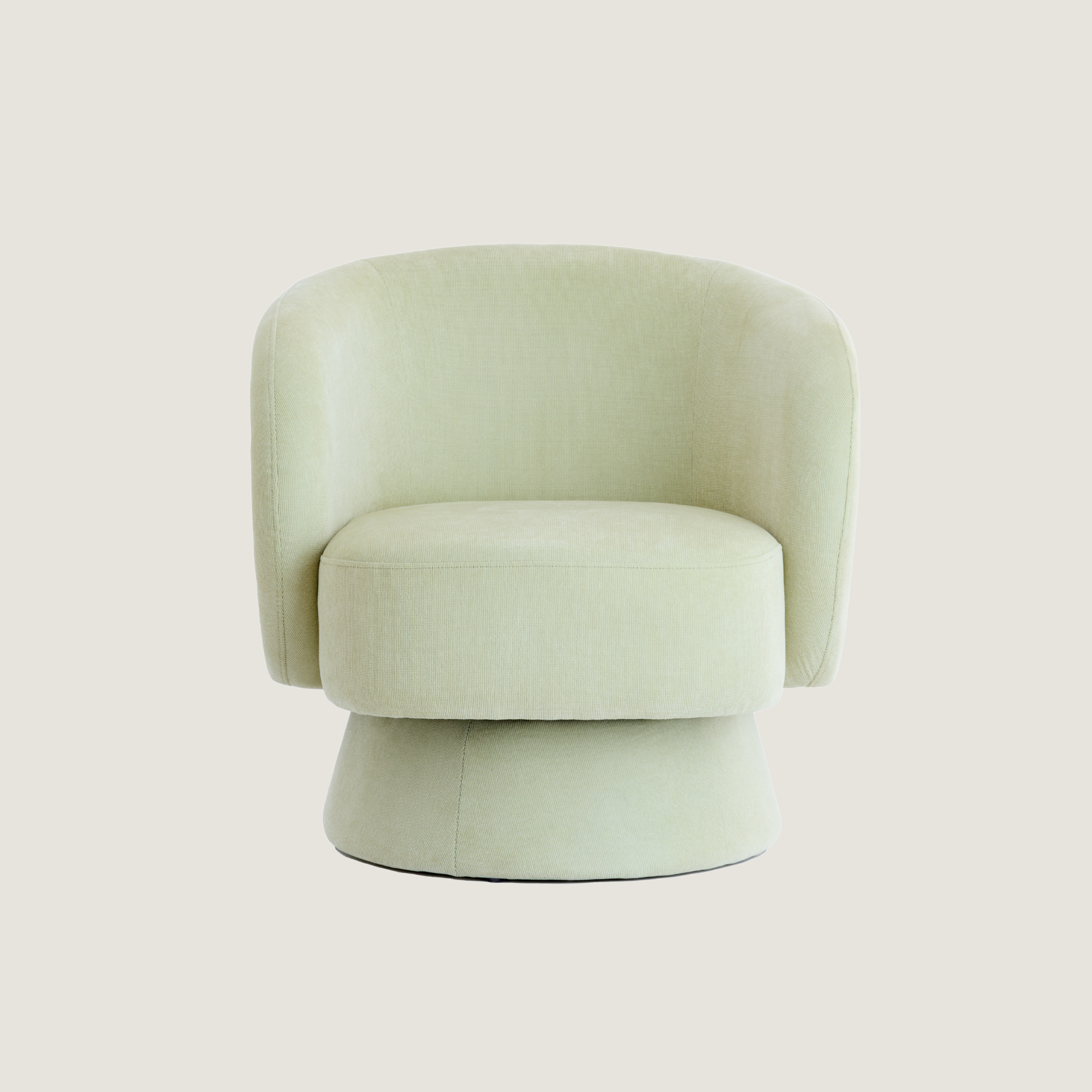 Montego - Swivel Wingback Lounge Chair in Pale Pistachio
