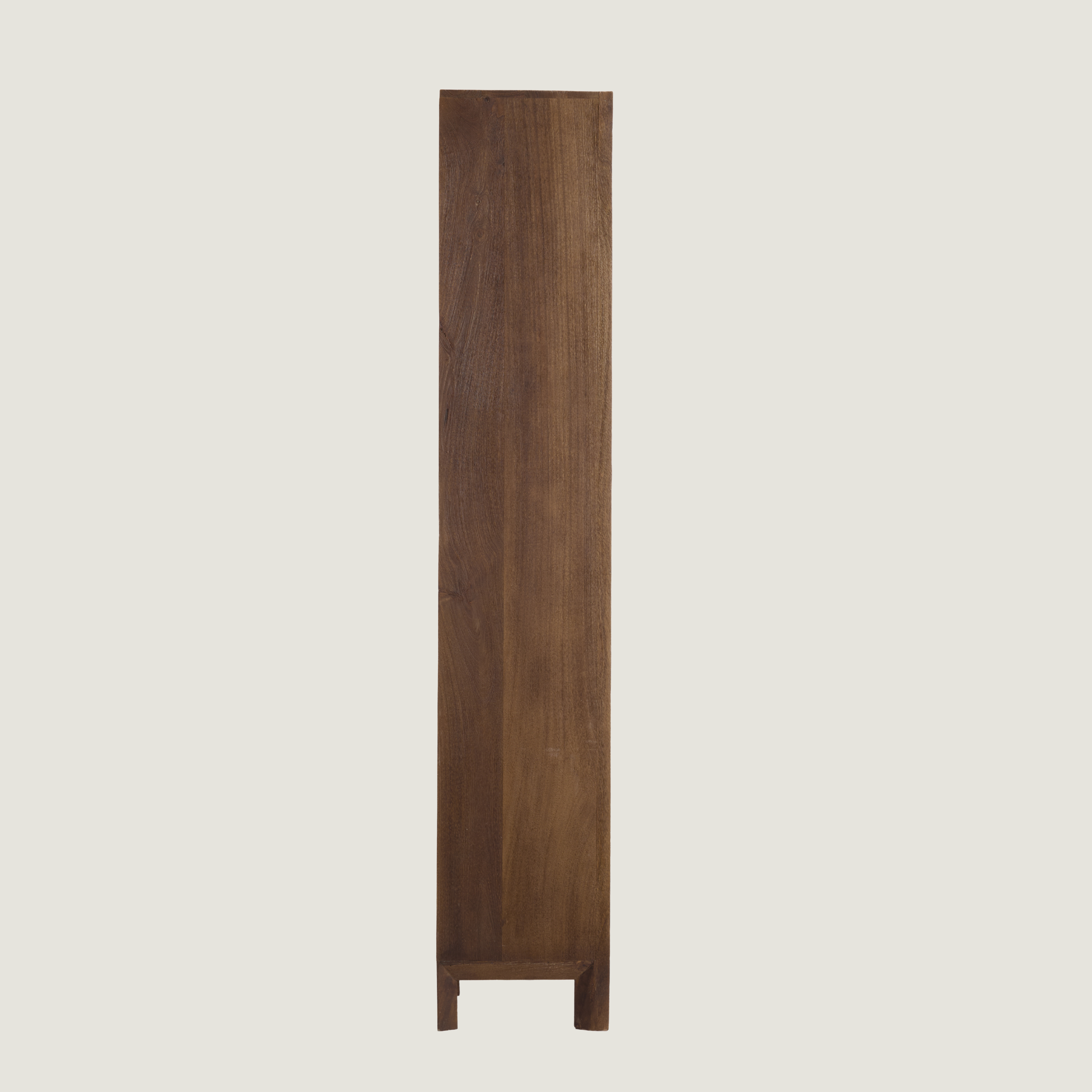 Denali - Half Bookshelf with Cupboard in a Dark Wood Finish