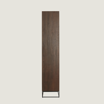 Denali - Freestanding Dark Wood 4-Door Storage Cabinet