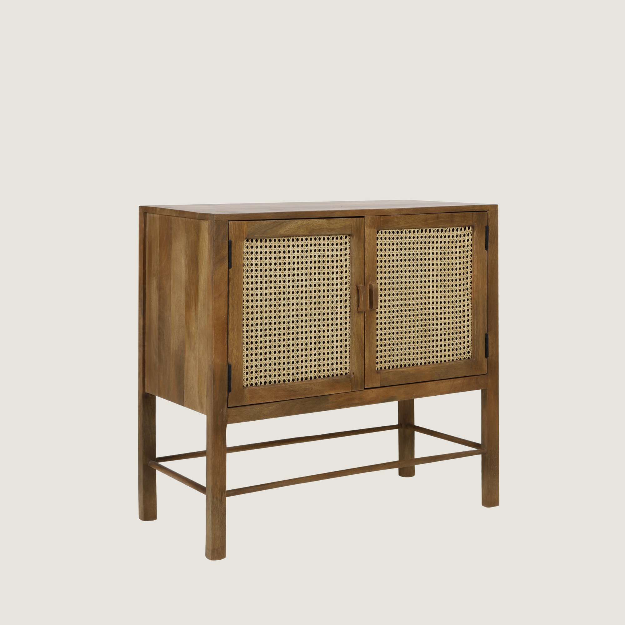 Kyoto - Light Mango wood & Rattan Sideboard Cabinet