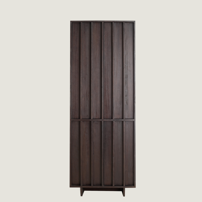 Morant - Tall Standing 4 Door Cabinet With Box Storage In Dark Wood