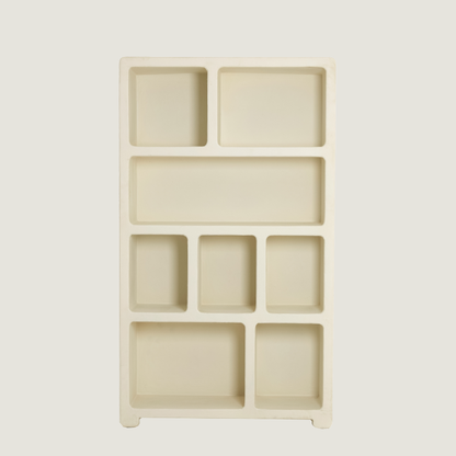 Blanca - Spacious Organic-Style Display Shelf In Beige